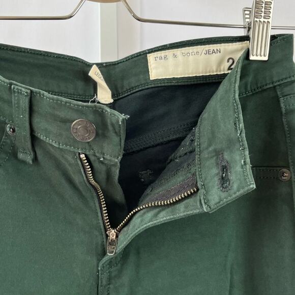Rag & Bone 24 The Legging Skinny Jeans Jeggings Forest Ombre Green - Picture 5 of 8